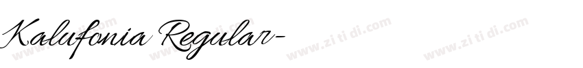 Kalufonia Regular字体转换 Kalufonia Regular字体转换